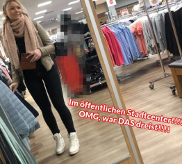 Im öffentlichen Stadtcenter!!!! OMG, war DAS dreist!!!!