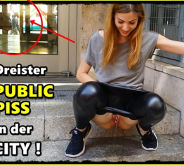 Dreister PUBLIC PISS mitten in der City!