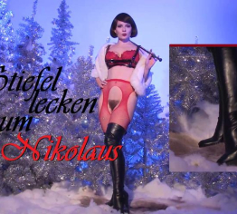 Stiefel lecken zum Nikolaus