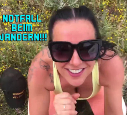Notfall beim Wandern. PENIScillin-Spritze