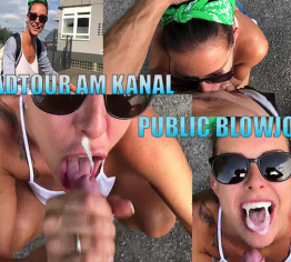 Public Blowjob – Radtour am Kanal.